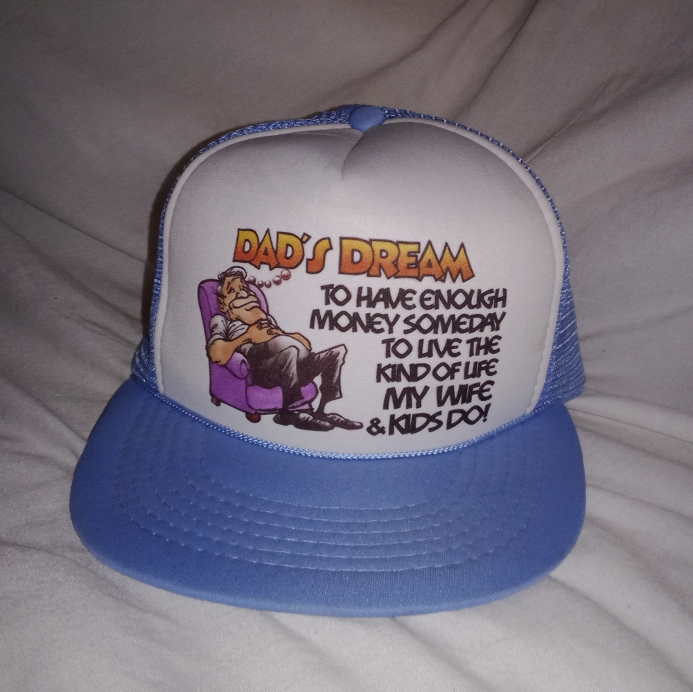Vintage Dad's Dream Snapback Trucker Hat Adjustable